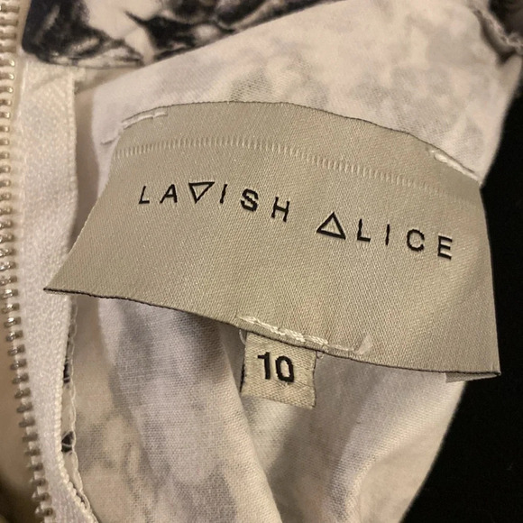 Lavish Alice Black and White Floral Mini Dress - Picture 6 of 7